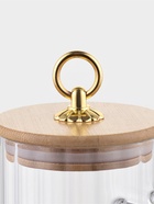 Cахарница BellaTenero, 500 мл, 8×8×10.4 см, с бамбуковой крышкой, держателем для ложки, стекло, прозрачная - Фото 2