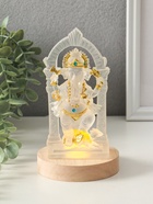 Фигурка светящаяся «Ганеша в арке», прозрачный, от USB, 10×10×18.5 см - фото 63128386