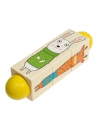 Кубики деревянные на оси «Животные», 3 кубика 10917279