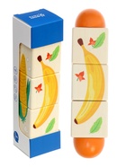 Кубики деревянные на оси «Овощи», 3 кубика 10917281