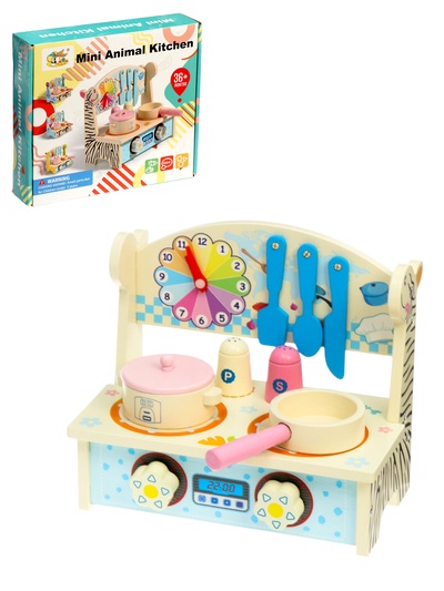 Детская игровая кухня, деревянная