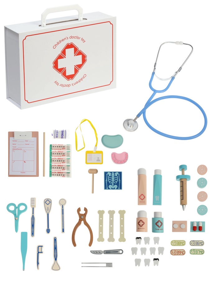 Детский набор доктора «Стоматолог», деревянный - Фото 1