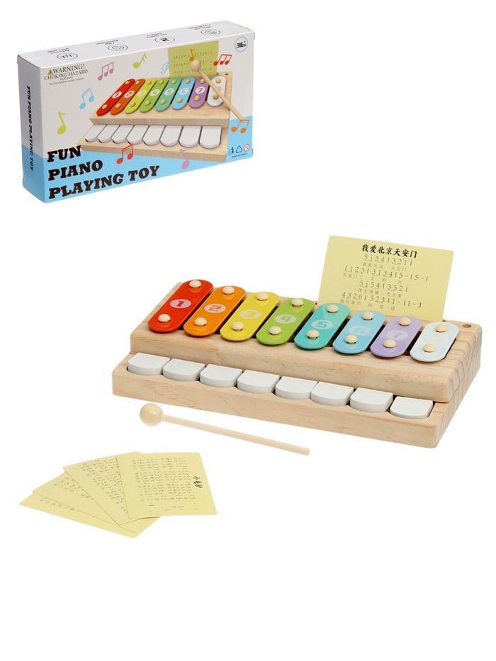 Развивающий музыкальный металлофон для малышей - Фото 1