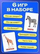 Магнитные карточки по методике Домана «Животные», 32 карты, 3+ - фото 119823217