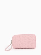 Косметичка женская «Цветочек», ручка из бусин, розовая - Фото 1