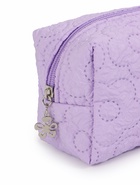 Косметичка женская «Цветочек», ручка из бусин, сиреневая - Фото 6