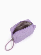 Косметичка женская «Цветочек», ручка из бусин, сиреневая - Фото 7