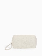 Косметичка женская «Цветочек», ручка из бусин, молочная - Фото 5