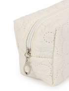 Косметичка женская «Цветочек», ручка из бусин, молочная - Фото 4