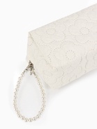 Косметичка женская «Цветочек», ручка из бусин, молочная - Фото 8