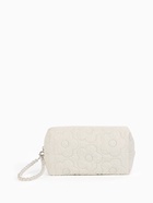 Косметичка женская «Цветочек», ручка из бусин, молочная - Фото 6