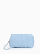 Косметичка женская «Цветочек», ручка из бусин, голубая - Фото 1