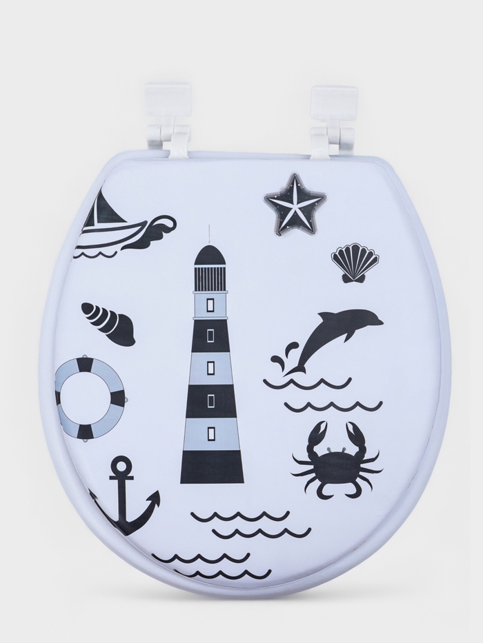 Сиденье для унитаза Доляна «Маяк», 40×37×4.5 см - Фото 1