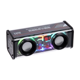 {{photo.Alt || photo.Description || 'УЦЕНКА Портативная колонка А88, 10 Вт, прозрачная, подсветка, 1800 мАч, чёрная'}}