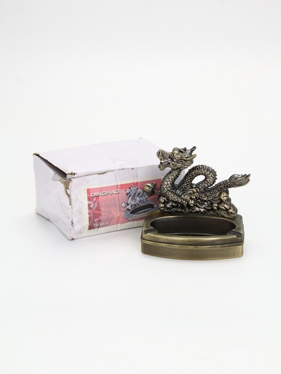 УЦЕНКА Зажигалка настольная с пепельницей, газовая «Дракон» 11.5×6×10 см