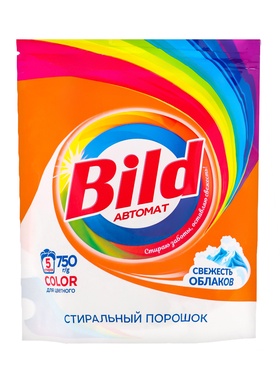 Стиральный порошок Bild COLOR, свежесть облаков, дой-пак, 750 г 10954223