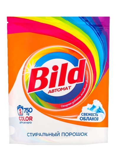 Стиральный порошок Bild COLOR, свежесть облаков, дой-пак, 750 г