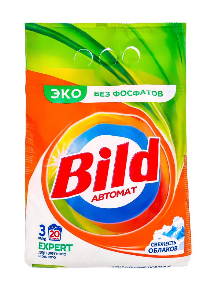 Стиральный порошок Bild EXPERT, эко, без фосфатов, 20 стирок, 3 кг - Фото 1