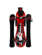 УЦЕНКА Снегокат Snowpatrol 2, со спинкой, с фонариком, красный, чёрный, SND4P/1 Nika Kids - Фото 9