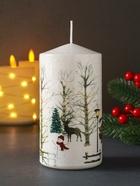 Свеча новогодняя 70×140 мм, с декором, Дед Мороз - Фото 3