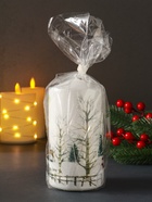 Свеча новогодняя 70×140 мм, с декором, Дед Мороз - Фото 5