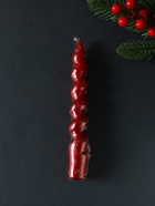 Свеча витая Luxury, 25×170 мм, лакированная, красная - Фото 3