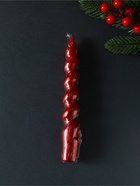 Свеча витая Luxury, 25×170 мм, лакированная, красная - Фото 4