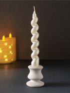 Свеча витая Luxury, 25×180 мм, лакированная, белая - Фото 2