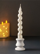 Свеча витая Luxury, 25×180 мм, лакированная, белая - Фото 3