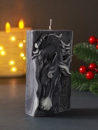 Свеча новогодняя «Лошадка барельеф: символ года», 11.6?7?3.8, серая (комплект 2 шт) - фото 63128581