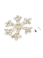 УЦЕНКА Фигура светодиодная «Снежинка», 40×0.5×40 см, 40 LED, ААх2 (не в компл.), Т/БЕЛЫЙ 10963867