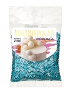 Посыпка кондитерская «снежинки перламутровые», голубые, 50 г (комплект 2 шт) - фото 63232101