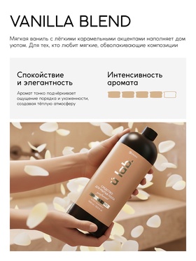 Средство для мытья пола парфюмированное, аромат Vanilla blend, 1000 мл, ULAB
