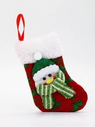 Подарочный набор в новогоднем носке «Снеговик», крем для рук, бомбочка для ванны и пилка для ногтей, URAL LAB - фото 119552866