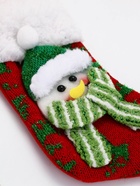 Подарочный набор в новогоднем носке «Снеговик», крем для рук, бомбочка для ванны и пилка для ногтей, URAL LAB - фото 119552867