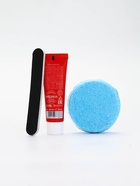 Подарочный набор в новогоднем носке «Снеговик», крем для рук, бомбочка для ванны и пилка для ногтей, URAL LAB - фото 119552860