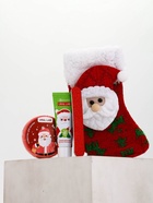 Подарочный набор в новогоднем носке «Дед Мороз», крем для рук, бомбочка для ванны и пилка для ногтей, URAL LAB - фото 119552879