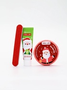 Подарочный набор в новогоднем носке «Дед Мороз», крем для рук, бомбочка для ванны и пилка для ногтей, URAL LAB - фото 119552871