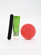 Подарочный набор в новогоднем носке «Дед Мороз», крем для рук, бомбочка для ванны и пилка для ногтей, URAL LAB - фото 119552874