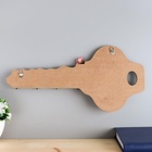 УЦЕНКА Крючки декоративные дерево "Ключик с букетом цветов" 16,5х34х2,5 см - Фото 3