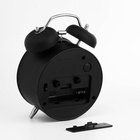 УЦЕНКА Будильник "Классика", дискретный ход, d-9.8 см, черный - фото 14997654