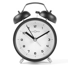УЦЕНКА Будильник "Классика", дискретный ход, d-9.8 см, черный - фото 14997656