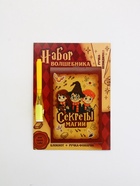 Набор: ручка с фонариком и невидимыми чернилами, блокнот А6, 16 л "Набор волшебника" 10900758