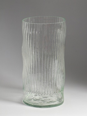 Ваза, h=30 см, d=14.5 см, стекло, прозрачная