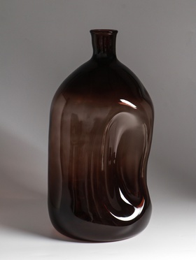 Ваза «Бутыль», 16 л, h=47 см, d горлышка внутренний 4.5 см, стекло, прозрачная