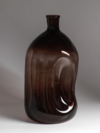 Ваза «Бутыль», 16 л, h=47 см, d горлышка внутренний 4.5 см, стекло, прозрачная