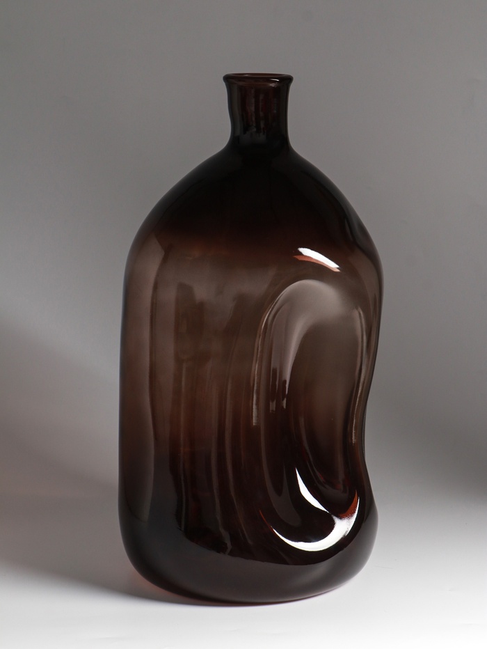 Ваза «Бутыль», 16 л, h=47 см, d горлышка внутренний 4.5 см, стекло, прозрачная - Фото 1