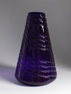 Ваза, h=32 см, d горлышка внутренний 6 см, стекло, фиолетовая - фото 63128681