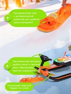 УЦЕНКА Снегокат «Тимка спорт 4-1», со спинкой, оранжевый, ТС4-1/Ф12 Nika Kids - Фото 2