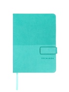Ежедневник недатированный ESCALADA, А6+, 120 листов, кожзам, сшивной, бирюзовый - Фото 1